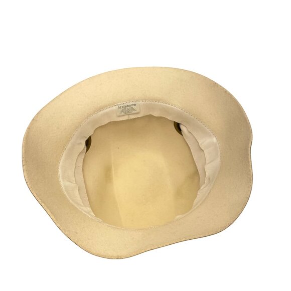 Liz Claiborne Womens Camel Wool Bucket Hat Ribbon Bow Detail One Size - Picture 10 of 11
